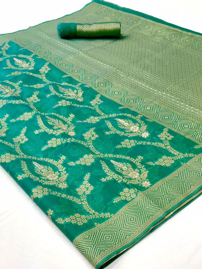 Keesha Organza By Rajtex Two Tone Handloom Weaving Saree Orders In India 